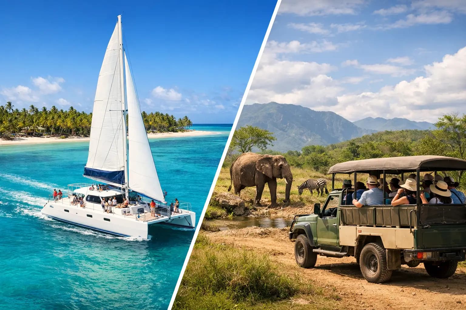 Excursie cu catamaran sau safari în Republica Dominicană?