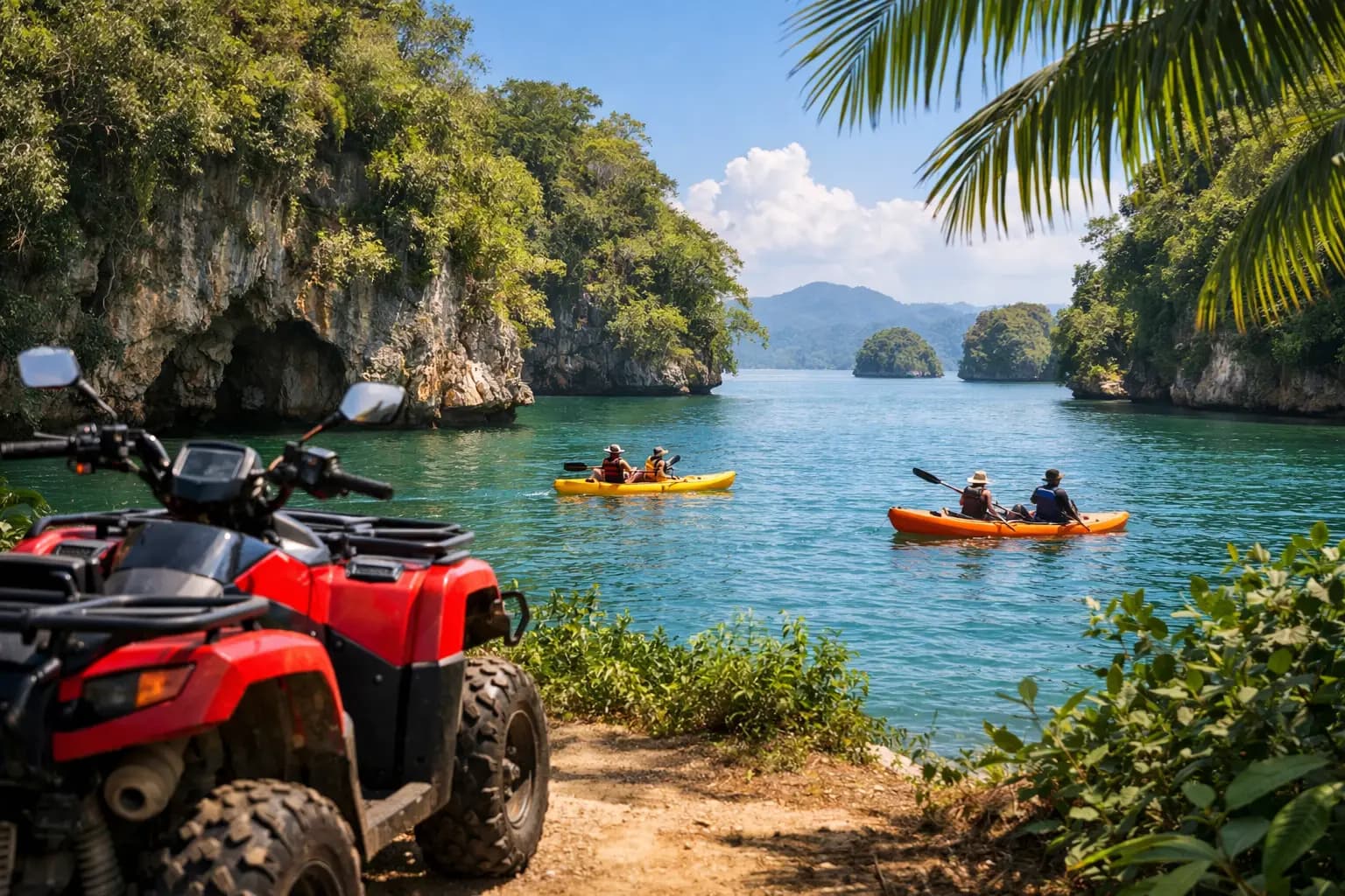 ATV + Kayaks Adventure în Los Haitises